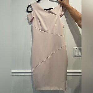 Ted Baker Pink Asymmetrical Sheath Dress Cocktail